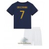 Officiële Voetbalshirt + Korte Broek Frankrijk Antoine Griezmann 7 Thuis WK 2022 - Kids